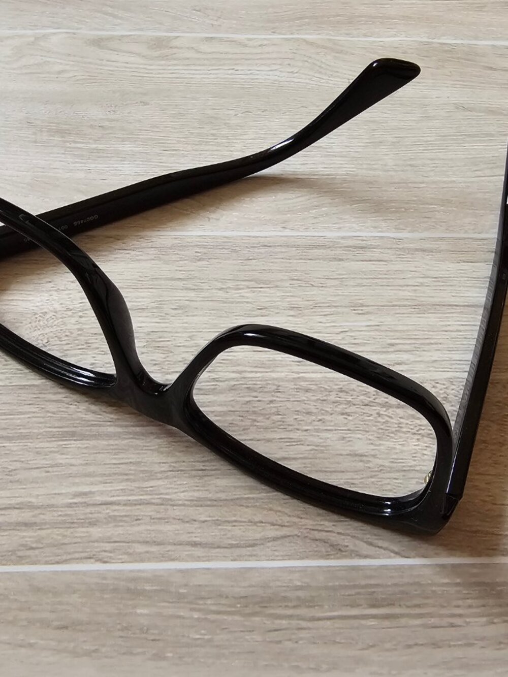 Gucci GG0746S 001 Oversize Sunglasses Frames Black Gold 57-17-145 No Lenses - Picture 7 of 10
